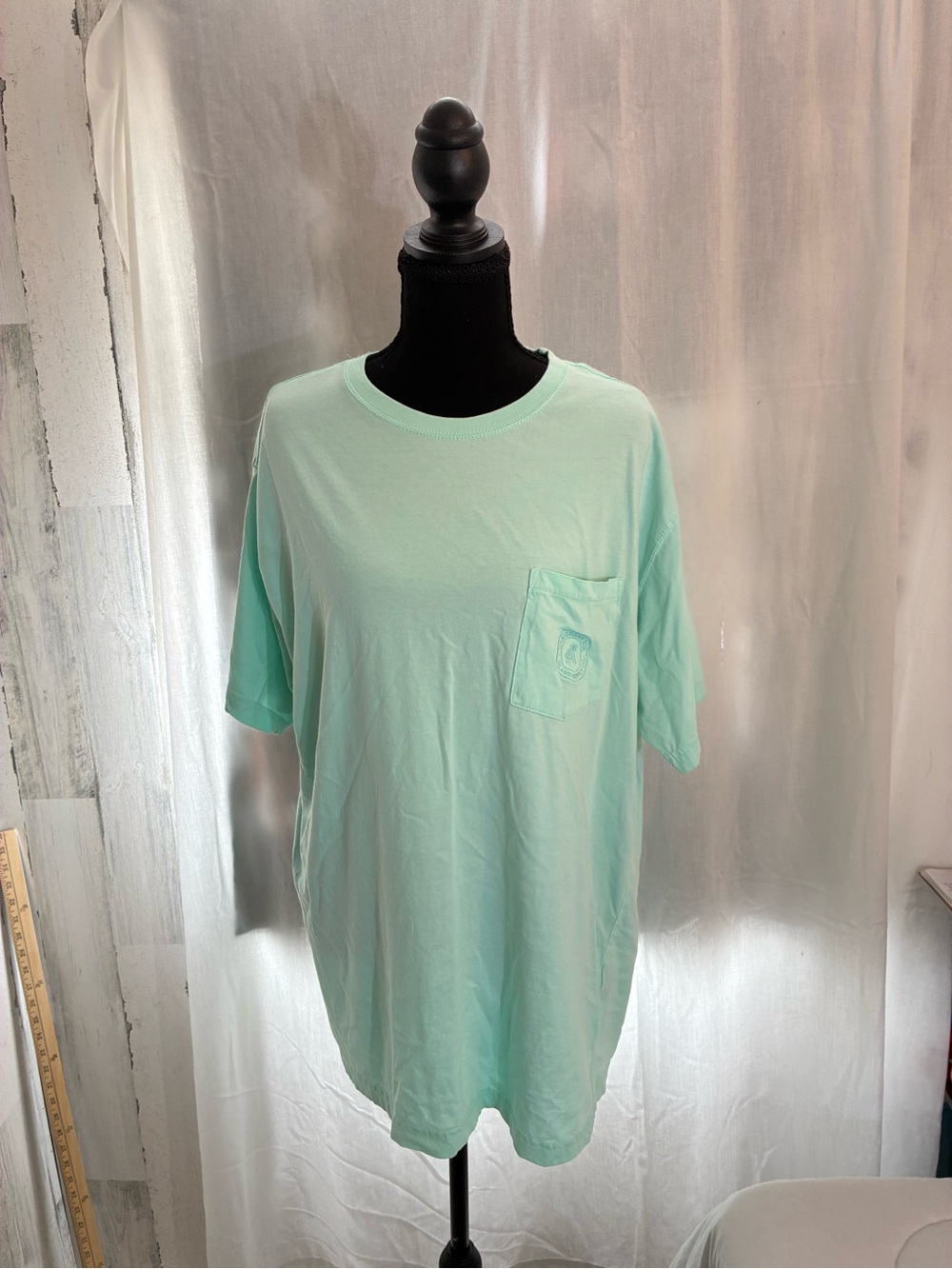 Caribbean Joe Short-Sleeve Pocket Tee in Mint